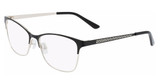 Marchon NYC Eyeglasses M-4009 MATTE BLACK/GOLD/009
