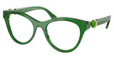 SWAROVSKI Eyeglasses SK2036 TRANSPARENT GREEN/1064