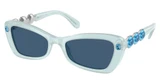 SWAROVSKI Eyeglasses SK6033 MILKY BLUE/102455