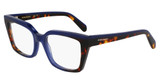 Ferragamo Eyeglasses SF3010 OPALINE BLUE/DARK TORTOISE/424