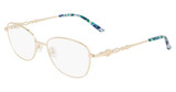 Marchon NYC Eyeglasses TRES JOLIE 208 GOLD/710