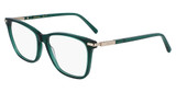 Ferragamo Eyeglasses SF3013 TRANSPARENT GREEN/317
