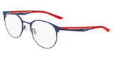 Nike Eyeglasses NIKE 4643 MATTE MIDNIGHT NAVY/RED/410