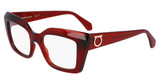 Ferragamo Eyeglasses SF3008 TRANSPARENT RUST/224
