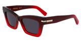 Ferragamo Eyeglasses SF2031S GRADIENT DARK RED TRANSPARENT/615