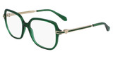 Ferragamo Eyeglasses SF3012 TRANSPARENT GREEN/317