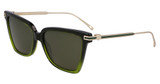 Ferragamo Eyeglasses SF2036S GRADIENT TRANSPARENT DARK GREE/316
