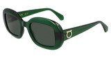 Ferragamo Eyeglasses SF2038SE TRANSPARENT GREEN/317