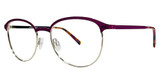 Daisy Fuentes Eyeglasses Daisy Fuentes Gessica Magenta/Gold/226