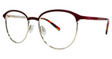 Daisy Fuentes Eyeglasses Daisy Fuentes Gessica Red/Gold/162