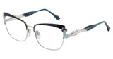 Diva Eyeglasses 5595 BLUE - AQUA-SILVER/101