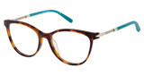 Ann Taylor Eyeglasses TYATP031 HAVANNA/TEAL/C01