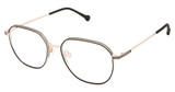 OTP Eyeglasses OTP-201 BLACK GOLD/M200