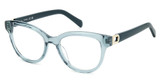Fossil Eyeglasses FOS 7182 CRY GRN/00OX