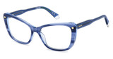 Polaroid Eyeglasses PLD D542 STRIP BLU/0AVS