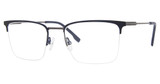 Adensco Eyeglasses AD 150 MTT BLUE M/0FLL