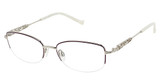 Tura Eyeglasses R151 eggplant/silver/EGG