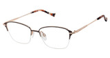 Tura Eyeglasses R152 darkgunmetal/rosegold/DGN