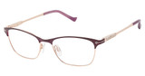 Tura Eyeglasses R709 eggplant/rose gold/EGG