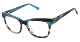 gx by GWEN STEFANI Eyeglasses GX115 teal / brown/TEA