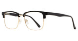 Affordable Designs Eyeglasses JD Black Gold