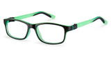 Nano Eyeglasses GLOW CREW 3.0 MATTE BLACK GREEN/14