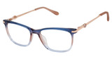 Lulu Guinness Eyeglasses L960 blue/rose/BLU