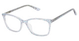 gx by GWEN STEFANI Eyeglasses GX852 teal glitter/TEA