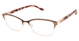 Barbour Eyeglasses BAOW511 brown rose gold/BRN