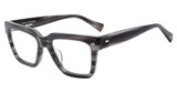 John Varvatos VJV439 Smoke Grey Horn SMK3