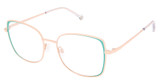 OTP Eyeglasses OTP-206 AQUA ROSE GOLD/S204