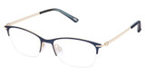Kliik:denmark Eyeglasses K-782 NAVY GOLD/M201