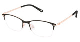 Kliik:denmark Eyeglasses K-782 BLACK ROSE GOLD/M200