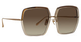 Linda Farrow LFL1499S SYAN ASH/ ROSE GOLD/ MOCHA GRAD/002
