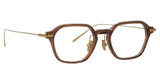 Linda Farrow Eyeglasses LF87LB RENZO RENZO BROWN/ LIGHT GOLD/004
