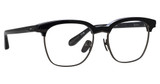 Linda Farrow Eyeglasses LFL1518 DARIN BLACK/ MATT NICKEL/ OPTICAL/006