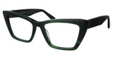 Derek Lam Eyeglasses BLAIR GREEN MARBLE