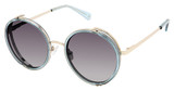 Nicole Miller Eyeglasses LE RAY GREEN/GOLD/C03