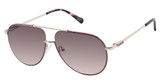 Nicole Miller Eyeglasses CLER PINK/LIGHT GOLD/C02