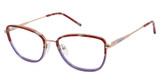 Nicole Miller Eyeglasses TORINO RED / PURPLE/C02