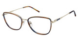 Nicole Miller Eyeglasses TORINO GOLD / BLUE/C03