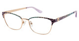Nicole Miller Eyeglasses INES PINK/GOLD/C02