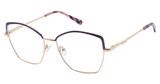 Nicole Miller Eyeglasses CATALANS PURPLE / ROSE/C03