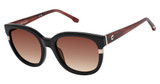 Champion Eyeglasses SYLVIE BLK/BURGUNDY/C01