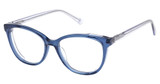 Ann Taylor Eyeglasses AT356 TRANSLUC NAVY/C02