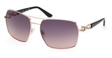 Guess? GU00159 shiny rose gold / gradient smoke/28B