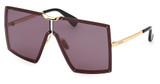 MaxMara Eyeglasses MM0117 shiny deep gold / smoke/30A