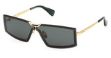 MaxMara Eyeglasses MM0118 shiny deep gold / green/30N