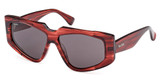 MaxMara Eyeglasses MM0125 red/other / smoke/68A