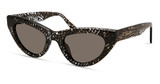 Derek Lam Eyeglasses LILAC BLACK GRID (BKGID)